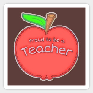 🍎 Teacher Apple Sticker